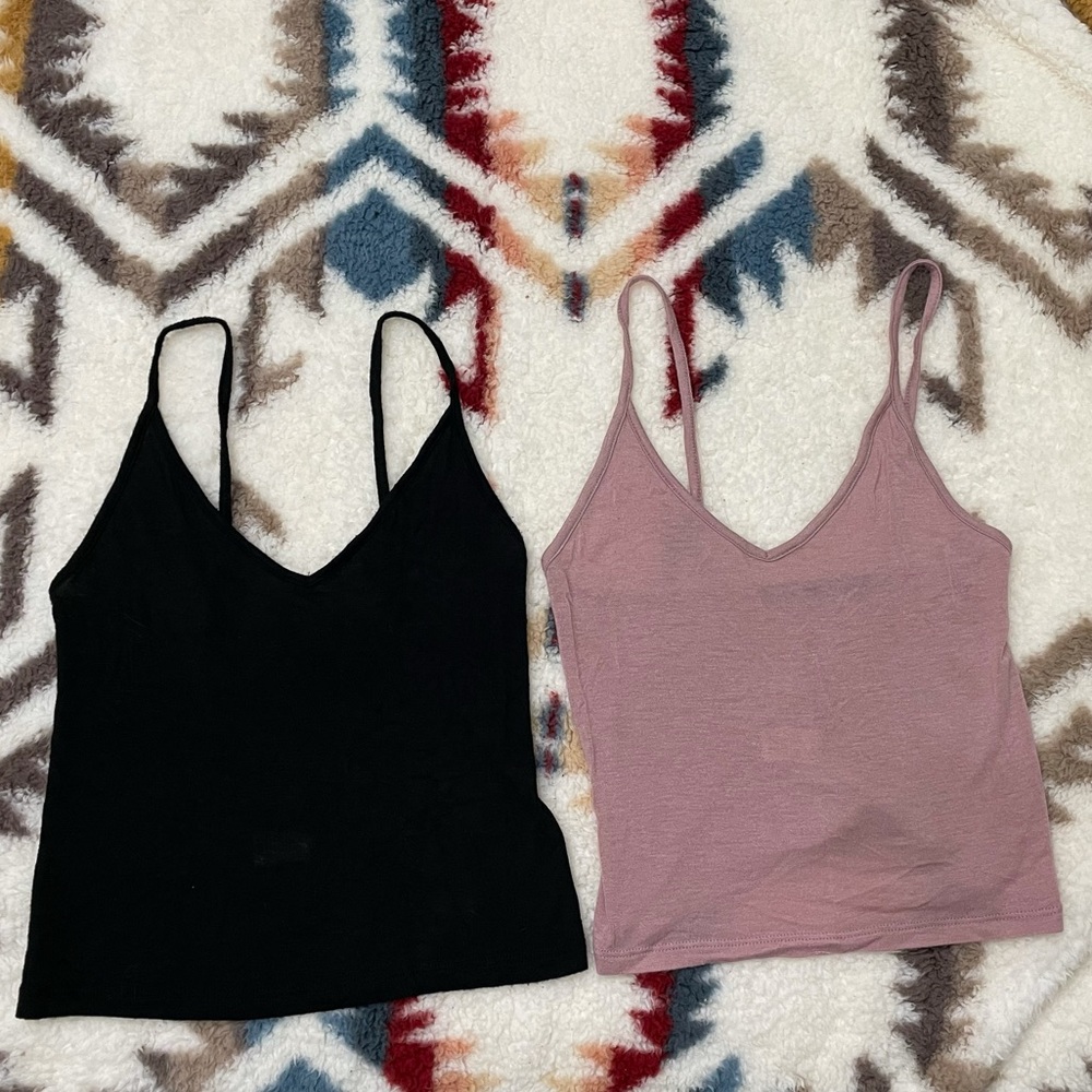 (2) Brandy Melville Skylar Cotton Tank